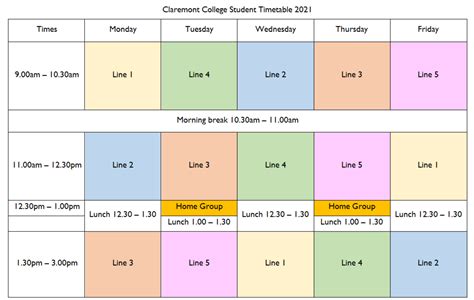 The full new timetable starts next 